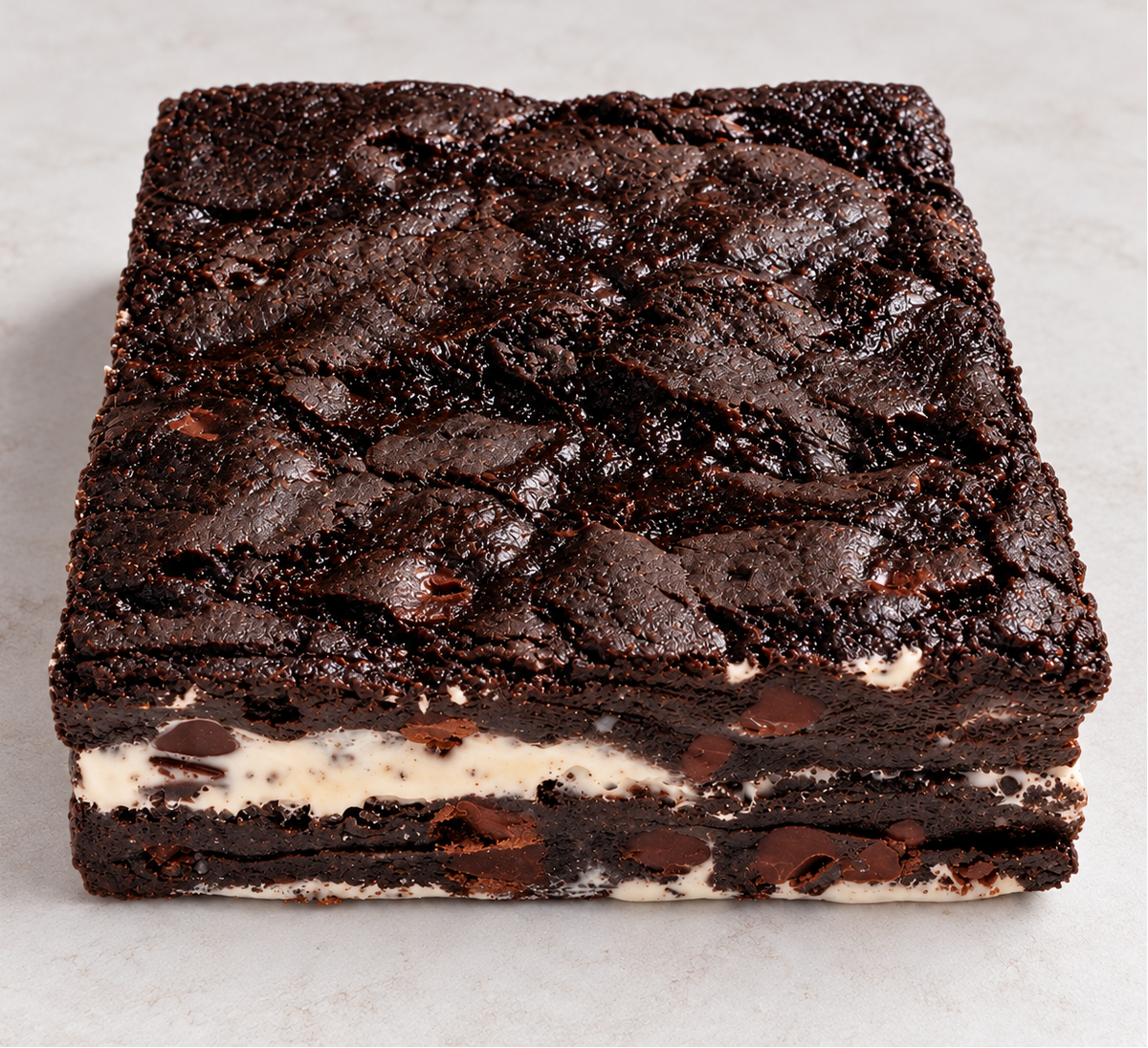 Midnight Sin black cocoa brownie stuffed with marshmallow fluff